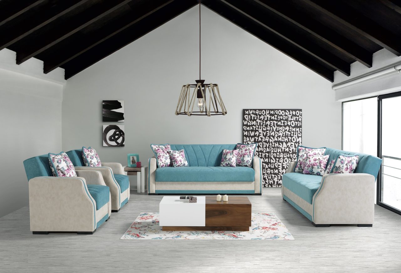 WN Çizgi Modern Salon Oturma Odası Koltuk Takımı 3+3+1+1