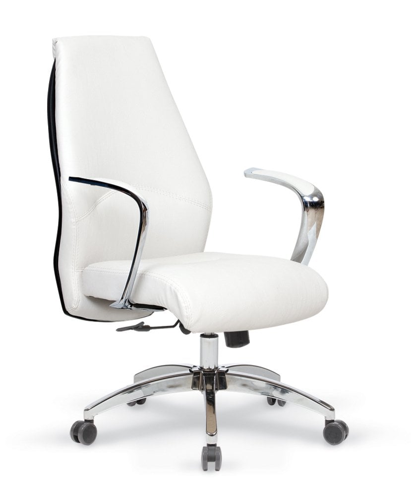 Trend Şef Koltuğu Çift Kollu Kuyruklu Tilt Mkz. Krom Yıldız Ayaklı