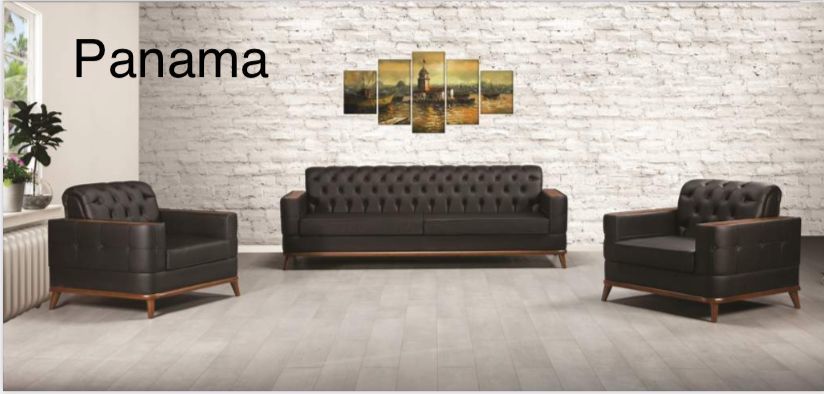 Panama Ofis Koltuk Kanepe Üçlü Oturma Grubu 3-1-1