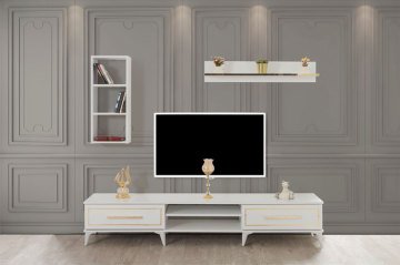 VZ Gold Yemek Odası Takımı Tv Ünitesi Dahil