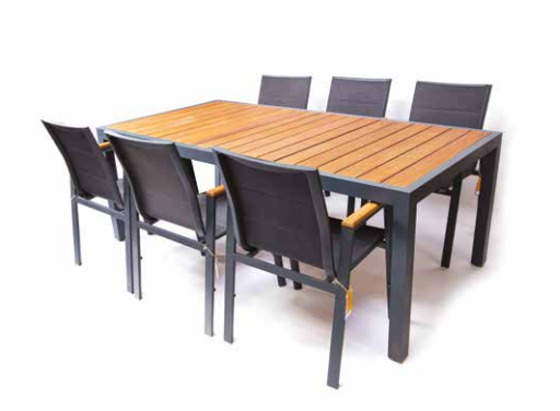 Titanic İroko Teak Ahşap Yemek Masası