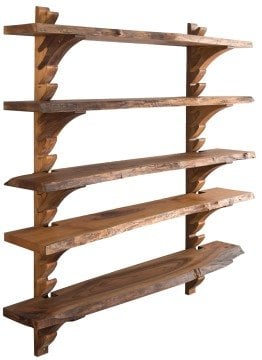 Big Doğal Ağaç Raf Shelf Wd