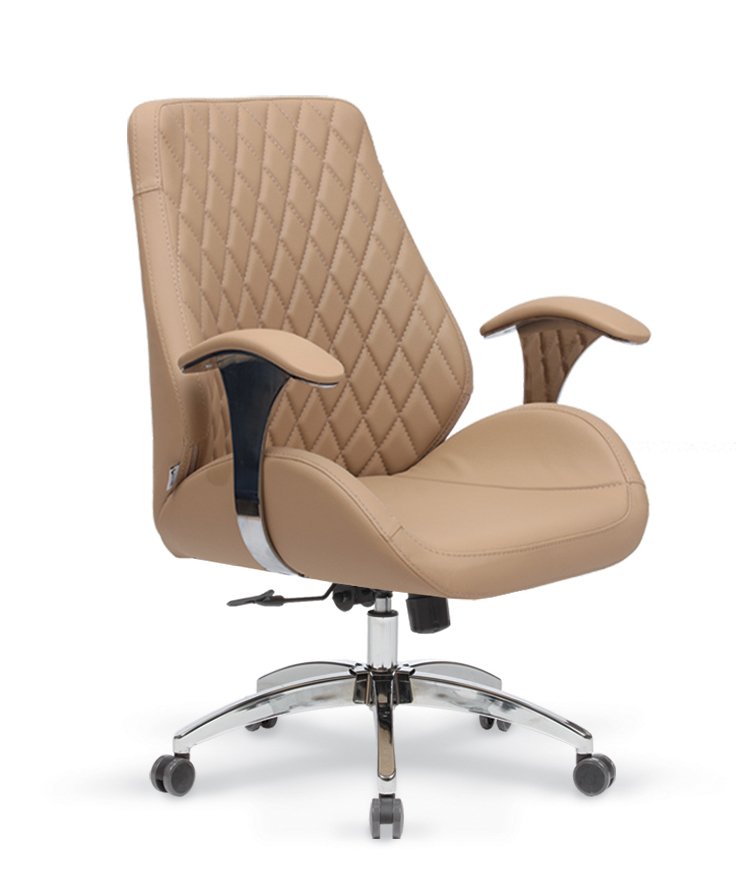 Daisy Şef Koltuğu Çift Kollu Kuyruklu Tilt Mkz. Krom Yıldız Ayaklı