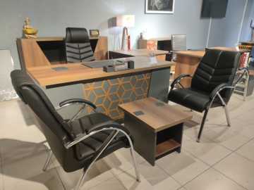 Marvel Ofis Büro Makam Koltuklu Yönetici Masa Takımı