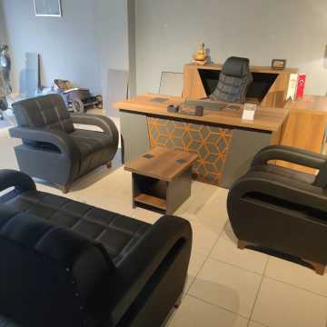 Marvel Ofis Büro Oturma Gruplu Makam Koltuklu Yönetici Masa Takımı