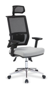 Ares Müdür Koltuğu Çift Kollu Kuyruklu Tilt Mkz. Krom Yıldız Ayaklı