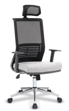 Astra Müdür Koltuğu Çift Kollu Kuyruklu Tilt Mkz. Krom Yıldız Ayaklı