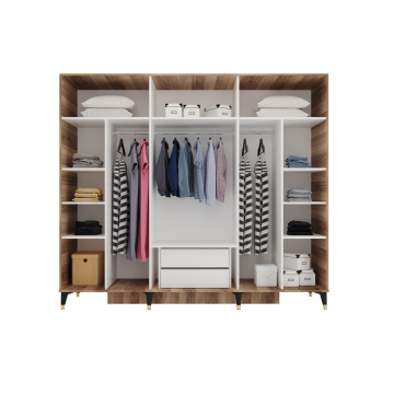 Pırıltı Mdf Retro Bazalı Yatak Odası Takımı Ss