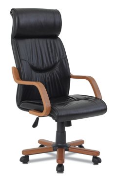 Vals Müdür Koltuğu Çift Kollu Tilt Mkz. Ahşap Yıldız Ayaklı