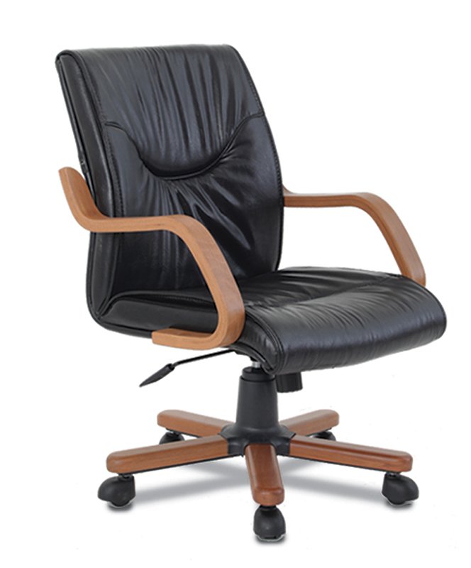 Vals Şef Koltuğu Tek Kollu Tilt Mkz. Ahşap Yıldız Ayaklı