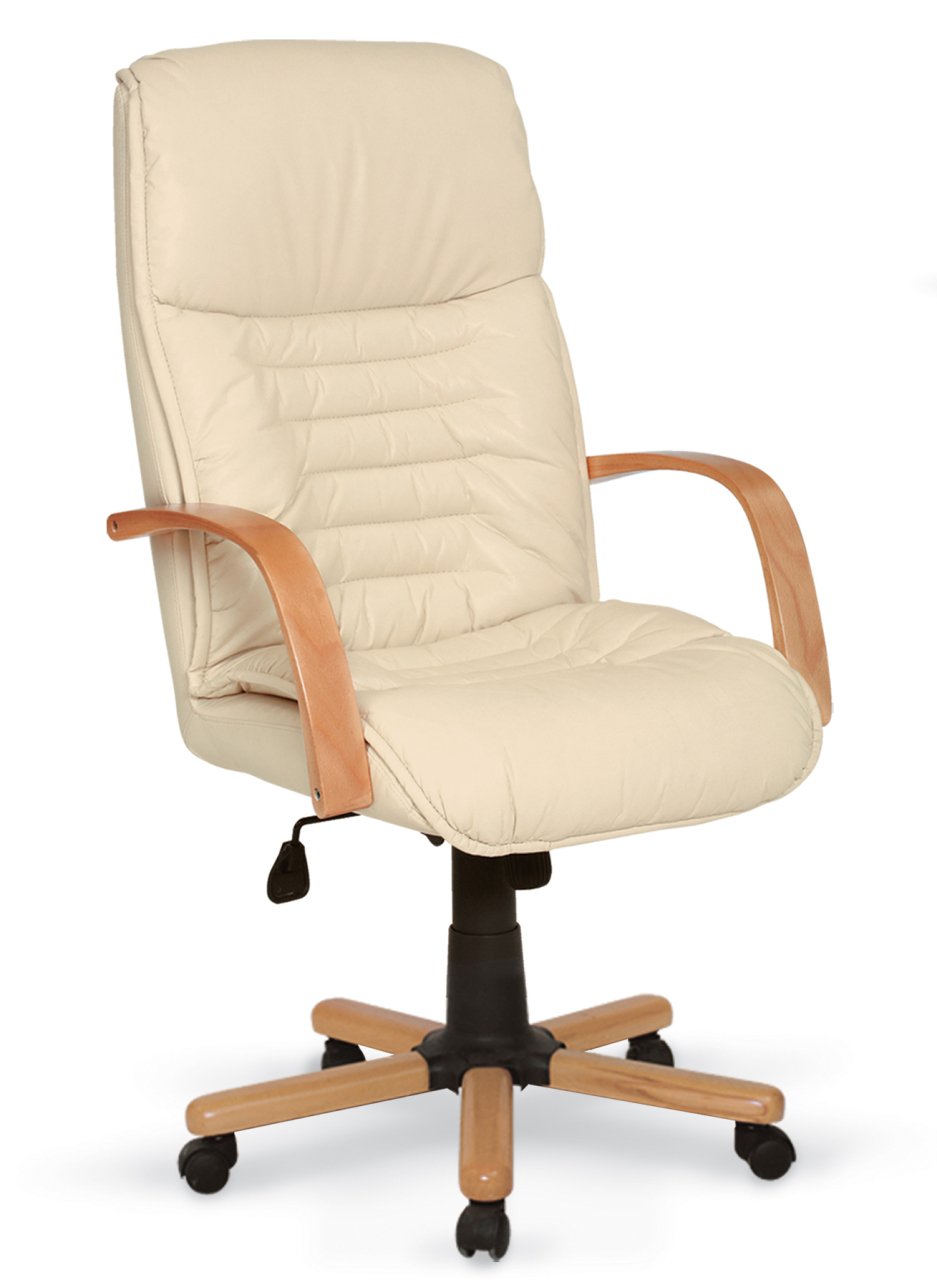 Troya Müdür Koltuğu Çift Kollu Tilt Mkz. Ahşap Yıldız Ayaklı