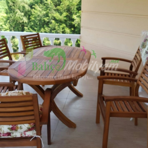 İlavelı Oval Bahçe Masası (90*200)