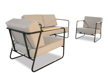 Casablanca Renkli Demir Sofa Garden Bahçe Balkon Koltuk Takımı 2-1-1