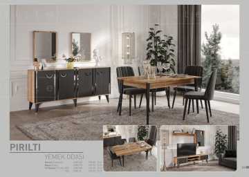 Pırıltı Mdf Avangart Yemek Odası Takımı Ss