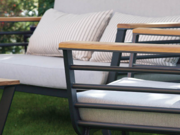 Romeo Alüminyum Sofa Garden Bahçe Balkon Takımı 2-1-1