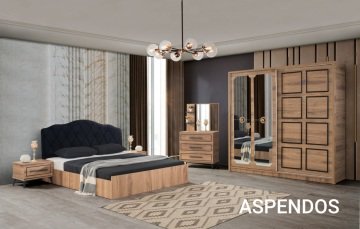 Aspendos Yatak Odası Takımı Yatak Dahil Vz