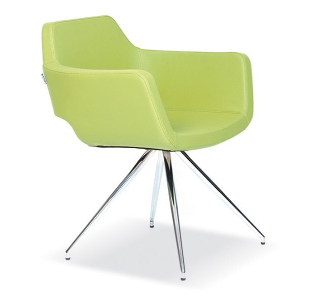 Asis Misafir Koltuğu Krom Konik Ayaklı